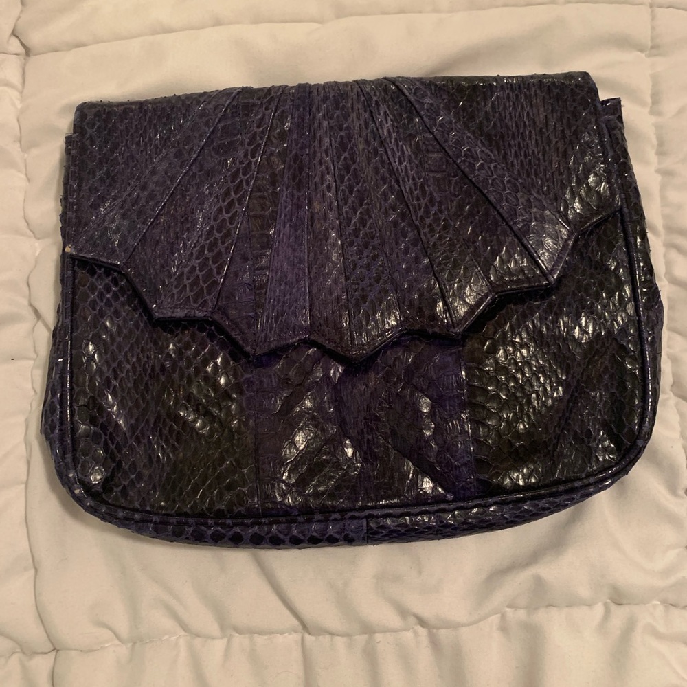 Vintage Snakeskin Clutch